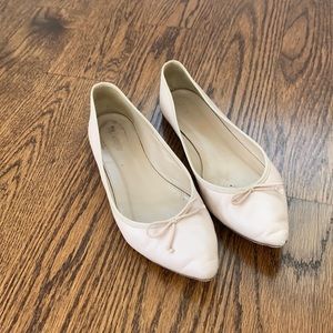 J crew flat beige shoes
